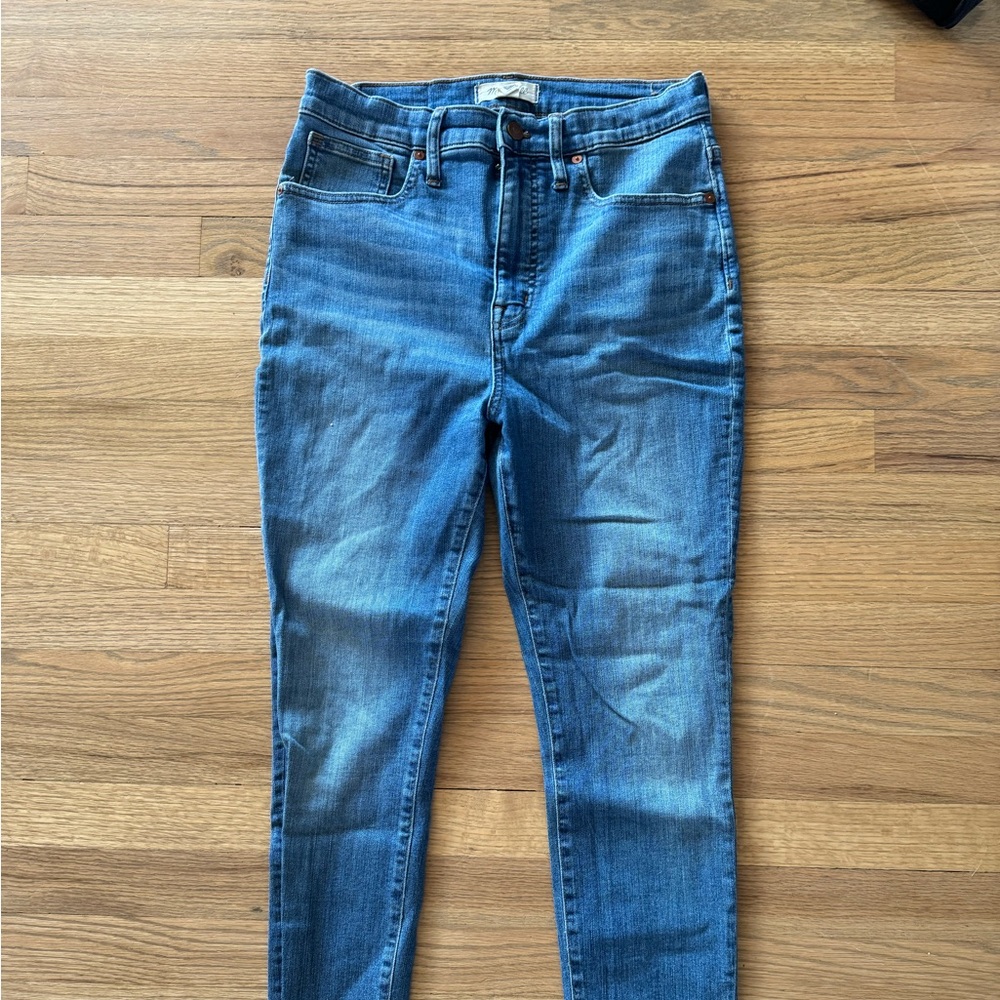 Madewell 11in skinny high rise crop jeans